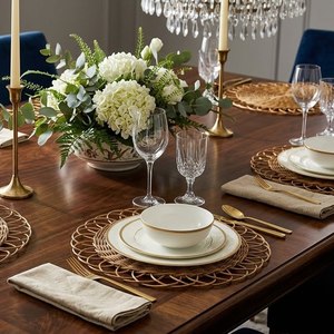 Wholesale Rattan Charger <b>Plates</b> Natural Handwoven Wicker Placemat Table Decor for Wedding and Catering Events - Product Image 2