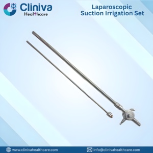 Set de Irrigación y Succión Laparoscópica de 10 mm, Manual, de Alta Calidad, Instrumentos Quirúrgicos Reutilizables de Acero Inoxidable de Grado Médico - Product Image 1
