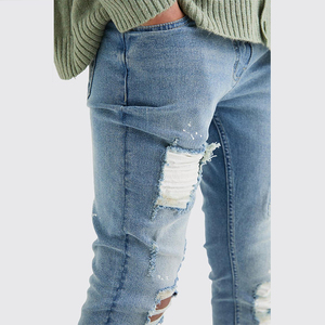 Jeans de Hombre de Diseño Desgastado, Ajustados, de Alta Calidad, a la Moda, Nueva Llegada, Venta al Por Mayor - Product Image 4