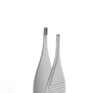 Pinzas Adson Brown Dentales Curvas con Orificios, Portaagujas Quirúrgico para Dedo Pulgar, Juego de Instrumentos de Acero Inoxidable CE Manual - Product Image 2