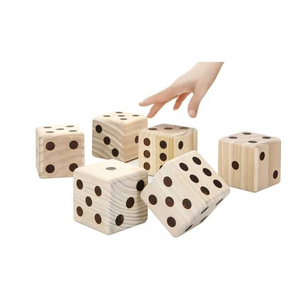 ลดราคาจากโรงงาน ลูกเต๋าไม้สนขนาดใหญ่ คุณภาพสูง หลากหลายแบบ ดีไซน์สนุกสนาน ไม่เคลือบสี เหมาะสำหรับทุกวัย - Product Image 5