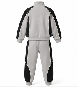 Neuer modischer Herren-Trainingsanzug mit Reißverschluss, Jogginganzug mit seitlichen Streifen, Sweatshirt und Hose, Hersteller von Trainingsanzügen mit individueller Stickerei - Product Image 3