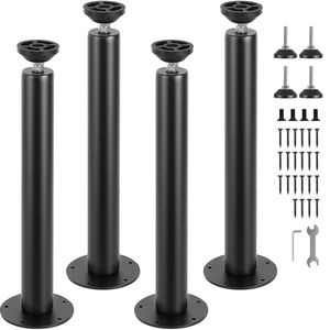 Gambe per Scrivania in Acciaio Regolabili da 16 Pollici, Set di Mobili per Ufficio Fai-da-Te, Capacità di Carico 1200 Libbre, per Applicazioni in Stile Rustico - Product Image 1