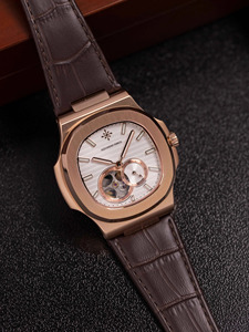 นาฬิกาอัตโนมัติสำหรับผู้ชาย Alexander Ferros 6312R-02 หน้าปัดแซฟไฟร์ สายหนัง ตัวเรือนสแตนเลสสตีล กันน้ำ ระบบกลไก สปอร์ต - Product Image 5