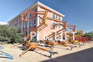 Plateforme de travail en hauteur, nacelle élévatrice à flèche remorquable industrielle, charge de 200 kg, 360° °   Plateforme élévatrice rotative avec CE - Product Image 4