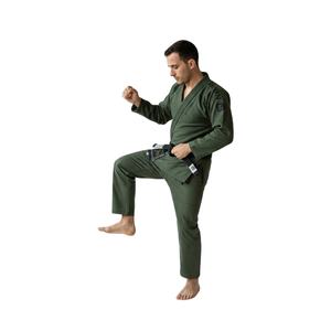 Kimono de Artes Marciales para Hombre, Color Verde Oliva, de Alta Calidad, Ligero, Duradero, Mezcla de Algodón, Transpirable, de Secado Rápido, con Logotipo Personalizado - Product Image 3