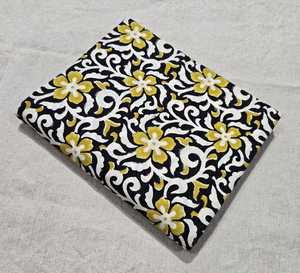 Tissu en coton imprimé au bloc de Jaipur Sanaganeri, tissu imprimé à la main, tissu indien pour robes, fournisseur de tissus en gros - Product Image 4