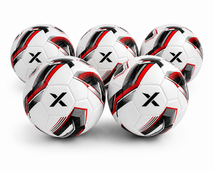 Ballon de football personnalisé X, blanc, noir, orange, logo X, ballons d'entraînement |   OEM ODM |   Fabricant |   Design et qualité haut de gamme - Product Image 3