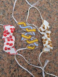 UNIQUE Handmade Beaded Geometric <b>Bracelet</b> - Ukrainian Folk Style Native Beaded <b>Bracelet</b>, Seed <b>Bead</b> <b>Bracelet</b> for PARTY , BIRTHDAY - Product Image 2