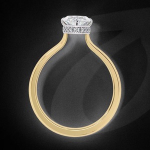 Anillo de Compromiso con Moissanita Marquise, Anillo con Corte Marquise de 12x6mm, Anillo de Plata de Ley 925 - Product Image 5