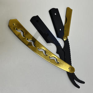 Nueva Navaja de Afeitar Plegable de Una Sola Hoja 2026, Cuchilla de Acero Inoxidable con Acabado Dorado, Cuchillas Reemplazables, Navaja de Afeitar para Hombre - Product Image 5