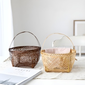 Small Natural <b>Baskets</b> for <b>Gifts</b> Wholesale Best Price Empty <b>Gift</b> <b>Basket</b> with Handle From Vietnam - Product Image 6