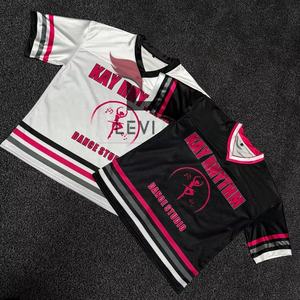 Maillot de supporter américain personnalisé de qualité supérieure, manches courtes, avec motif imprimé, respirant, vente chaude, OEM - Product Image 4