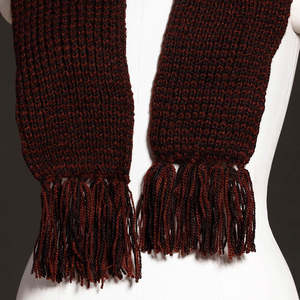 Thermal Knit Unisex <b>Scarf</b> - Cold Weather Neck Warmer - Custom Logo Soft Winter Crochet Muffler Wrap - Product Image 2