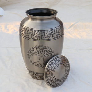 โกศบรรจุอัฐิคุณภาพสูง คลาสสิก ทำจากอะลูมิเนียม สำหรับผู้ใหญ่ ลายต้นโพธิ์  พร้อมอุปกรณ์สำหรับงานศพ - Product Image 5