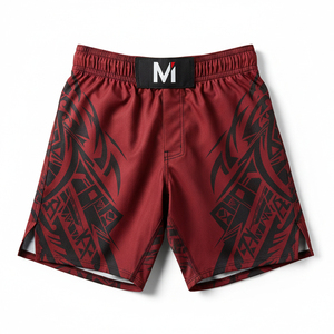 กางเกง MMA พรีเมียม ยืดได้ 4 ทิศทาง น้ำหนักเบา กางเกงต่อสู้ ปักโลโก้ได้ กางเกงกราปลิงสำหรับนักกีฬามืออาชีพ - Product Image 1