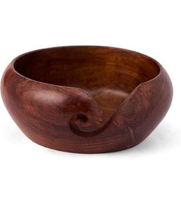 Support à Fil en Bois Écologique Tendance pour Tricot et Crochet – Organisateur Décoratif avec Bol et Rangement pour Pelotes de Fil - Product Image 5
