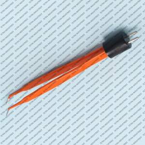 Pinzas Bipolares Iris de Alta Calidad, Antiadherentes, Aisladas, Curvatura 4.25, Punta de 0.5mm, Instrumento Quirúrgico Oftálmico Manual de Acero Inoxidable - Product Image 6