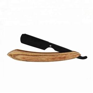 Nueva Navaja de Afeitar Plegable de Moda con Mango de Madera para Barbería - Product Image 1