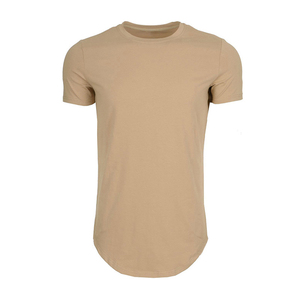 T-shirts personnalisés en jersey 95% coton 5% élasthanne 180g pour fitness et gym, coupe ajustée, ourlet incurvé, compression musculaire - Product Image 2