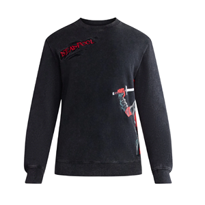 Sweat-shirt à col rond pour homme de qualité supérieure, service OEM, qualité supérieure, imprimé personnalisé, sweat-shirt d'hiver épais, fabriqué au Bangladesh - Product Image 4