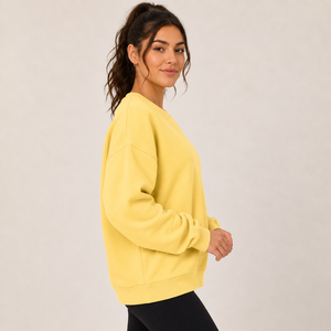 Sudadera para mujer, estilo moderno para el día a día, tela suave de primera calidad, ligera, cálida, cómoda, ajuste relajado, ropa informal esencial - Product Image 4