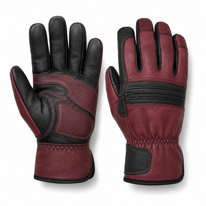 Gants de travail en cuir 10 mil antidérapants, lisses, avec manchette renforcée, flexibles, sans latex, confortables, couvrance optimale, adhérence fiable, durables - Product Image 1