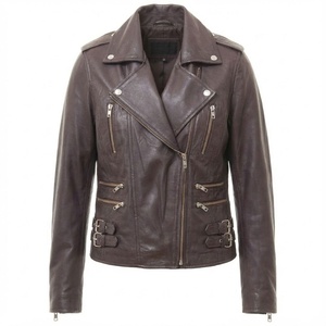 Veste courte en cuir tendance pour femmes, coupe élégante, tendance moderne, tenue d'hiver, vêtements élégants pour femmes - Product Image 1