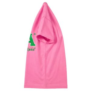 Camiseta de Algodón de Manga Corta Informal de Verano para Mujer, Color Rosa, Ecológica, de Secado Rápido y Transpirable - Product Image 3