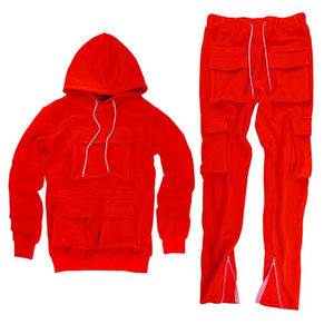 Winter Casual Solid Fleece <b>Tracksuit</b> Men & Womens Activewear Comfortable & Warm Customizable Wholesale Available - Product Image 3