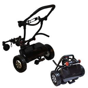 รถกอล์ฟไฟฟ้าโครงอลูมิเนียมขนาดกะทัดรัดน้ำหนักเบาพร้อมมอเตอร์คู่และรีโมทคอนโทรล - Product Image 1