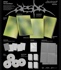 อัลบั้มเต็มชุดที่ 2 ของ aespa LEMONADE ACID เวอร์ชั่นออฟฟิเชียล พร้อมซีดี อัลบั้มภาพ โฟโต้การ์ด โปสเตอร์ ของขวัญรุ่นลิมิเต็ด - Product Image 4