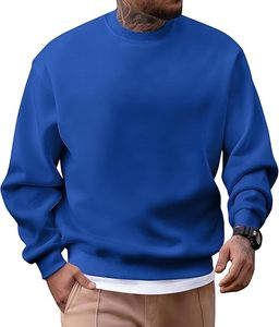เสื้อสเวตเชิ้ตผู้ชายแบบคัสตอม คอวี ผ้าฝ้าย ขนแกะ มีลายปักและสกรีน - Product Image 3