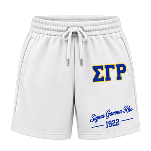 Pantalones Cortos de Forro Polar para Mujer Sigma Gamma Rho, Personalizados con Letras Griegas, Deportivos, Casuales, para Entrenamiento, Suaves y Cómodos - Product Image 1