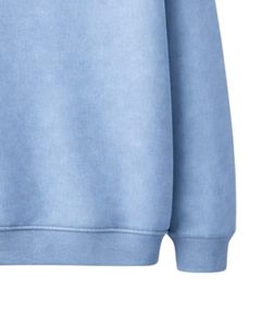 Sweat à capuche personnalisé bleu clair avec logo oiseau en strass, coupe oversize, en molleton épais, avec poche kangourou, style streetwear personnalisé - Product Image 6