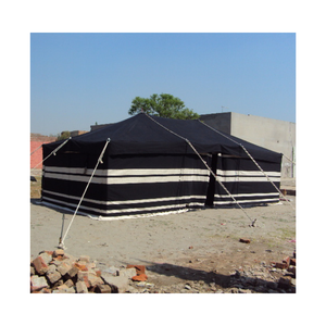 Carpa Tradicional Árabe de Oriente Medio con Rayas Blancas y Negras, para Exteriores, Refugio en el Desierto, para Arabia Saudita, Qatar, Kuwait, Emiratos Árabes Unidos - Product Image 3