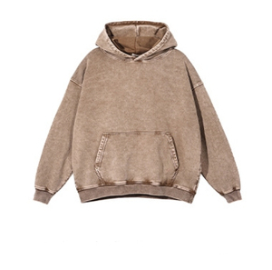 เสื้อฮู้ดโอเวอร์ไซส์สีชมพูแบบยูนิเซ็กซ์ แขนยาว ทรงปกติ สีพื้น มีกระเป๋า สวมใส่สบายๆ สำหรับฤดูใบไม้ร่วง ผลิตจากผ้าฝ้าย 100% แบบเฟรนช์เทอร์รี่ถัก - Product Image 4