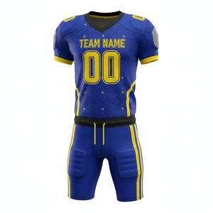 Conjunto de Uniforme de Fútbol Americano Personalizado para Hombre, Impresión por Transferencia de Calor, Transpirable, 100% Poliéster, Pantalones de Jersey, Antibacteriano, Anti-UV - Product Image 1