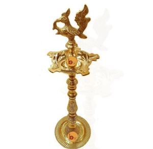 <b>Stone</b> Fancy Peacock Design Diya Oil Lamp Stand <b>Art</b> Deco India Home Crafts Home Decoration - Product Image 3