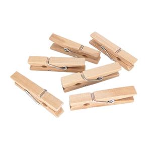 Pinces à linge en bois miniatures, clips en bois pour photos, pinces de bricolage, pinces décoratives pour mariage, fête, décoration de la maison - Product Image 2