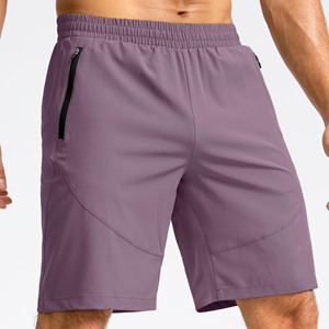 Shorts de sport décontractés pour hommes en polyester/coton anti-plis avec cordon de serrage, logo frontal, coupe oversize, pour la gym et le jogging - Product Image 3