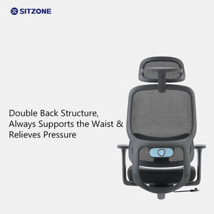 Silla de soporte Lumbar ajustable con respaldo alto moderna Sitzone Silla giratoria de oficina de malla ergonómica Silla De Oficina Escritorio - Product Image 2
