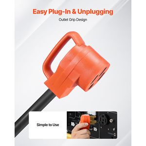 Adattatore per caricatore EV a 4 poli per asciugatrice, 30 Amp 240 Volt, con impugnatura, NEMA 14-30P 14-30R/14-50R, Modello D0100X3NQZX D01027R65M2 - Product Image 6