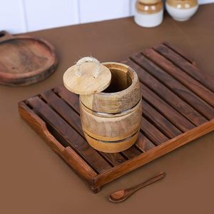 Handmade High End Quality Wooden <b>Container</b> Affordable Price Storage <b>Box</b> for Spices Dry Fruits and Kitchen Use By M/S SHAAD HANDI - Product Image 4