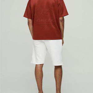 เสื้อยืดโอเวอร์ไซส์ผู้ชายผ้าคอตตอนหนานุ่ม ระบายอากาศได้ดี แห้งเร็ว ปักลาย คอกลม แขนสั้น สไตล์สตรีทแฟชั่น - Product Image 3
