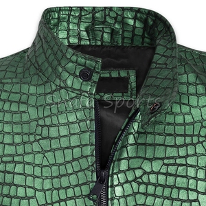 Chaqueta de Cuero Genuino de Lujo para Hombre, Chaqueta de Cuero Suave, Cómoda y Cálida para Invierno, Prenda Exterior de Diseño para Hombres Modernos - Product Image 3