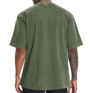 เสื้อยืดโอเวอร์ไซส์สีดำสำหรับผู้ชาย สไตล์สตรีท คอโอ แขนสั้น ไซส์พลัส ผ้าคอตตอนเจอร์ซีย์ เป็นมิตรกับสิ่งแวดล้อม ระบายอากาศได้ดี DOING - Product Image 4