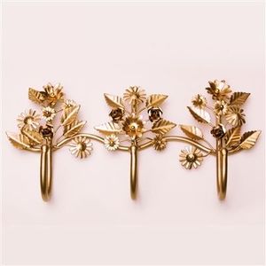 Contemporary Brass Wall Hooks Handmade Wall Mounted Hanger Elegant Decorative <b>Rack</b> For Bedroom Bathroom <b>Kitchen</b> Entryway Use - Product Image 1