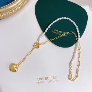 Collar Ajustable en Forma de Y de Marca Retro Francesa, Perla de Agua Dulce de Zhuji, Collar de Gran Marca de Nicho - Product Image 1