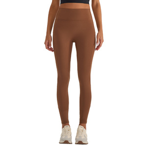 High Waist Seamless Elastic Waist <b>Shaping</b> Yoga <b>Leggings</b> Breathable Quick Dry Tight Workout Pants for Gym Running - Product Image 2